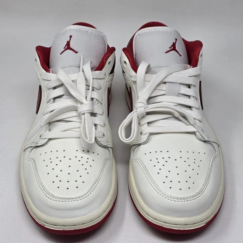 Nike Air Jordan 1 Low SE Ruby Sneakers Womens Size 10.5 Sail Red HJ9338-106 New
